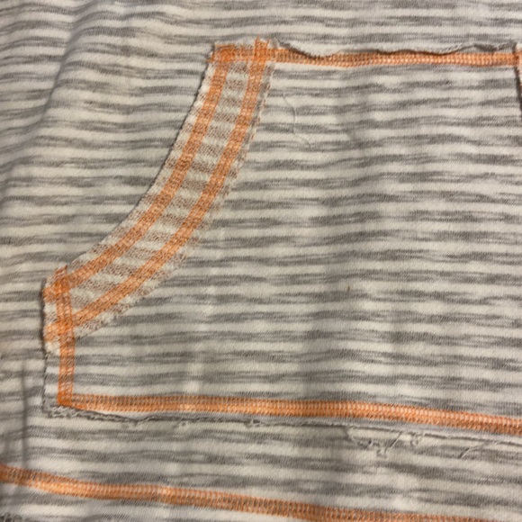 Hem & Thread Anthology Hoodie type too long sleeves silver  and orange see photo - Picture 10 of 12